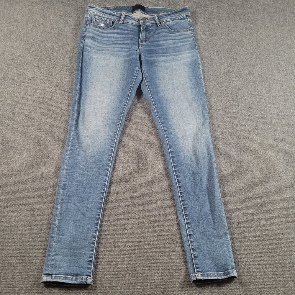 Buckle Black Skinny Jeans Womens 30x30 Blue Fit‎ No. 53 Medium Wash Distressed